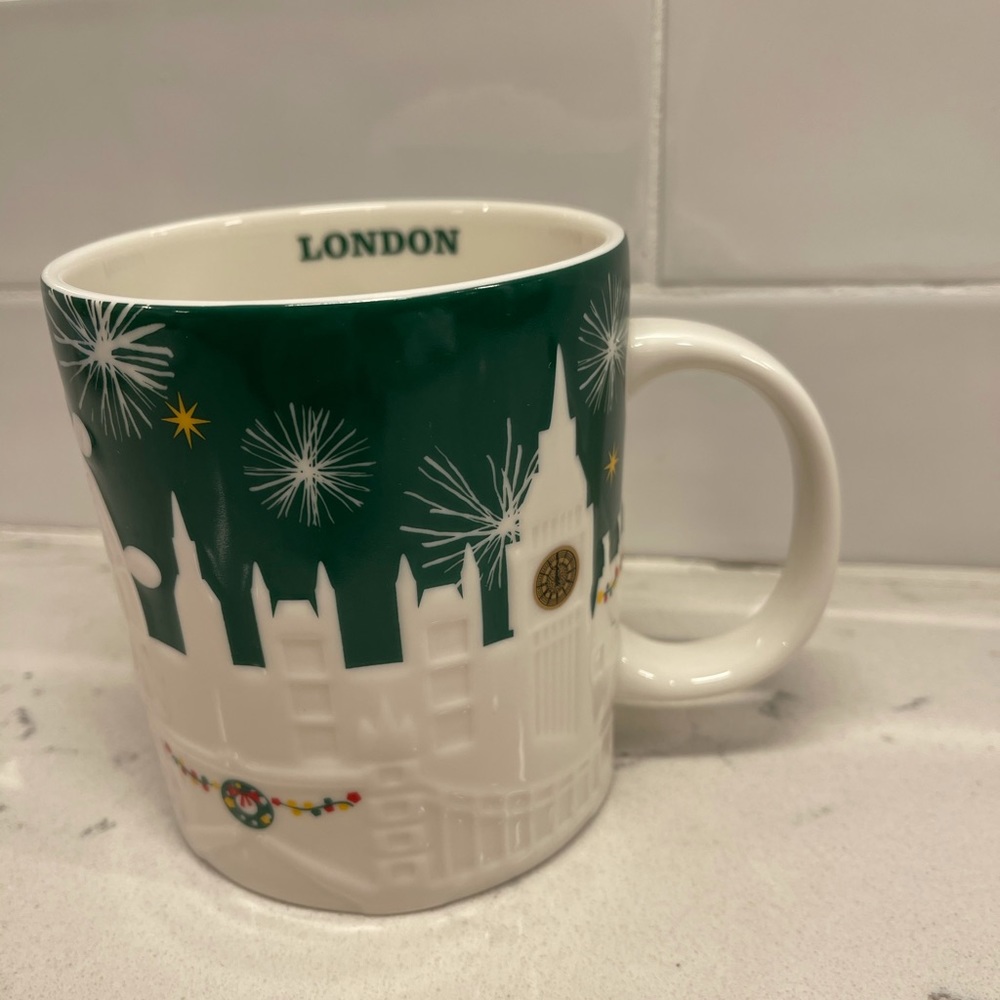 Starbucks London Christmas 18 oz Mug Retired Rare